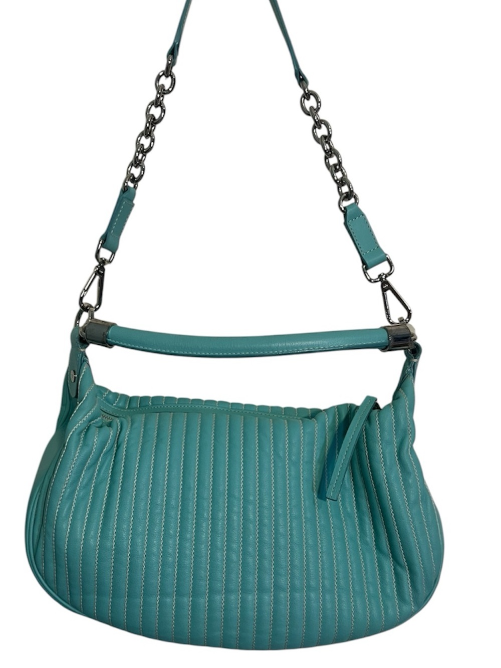 Tiffany & Co. Smooth Calf Marlow Tubular Hobo  Robin's egg blue